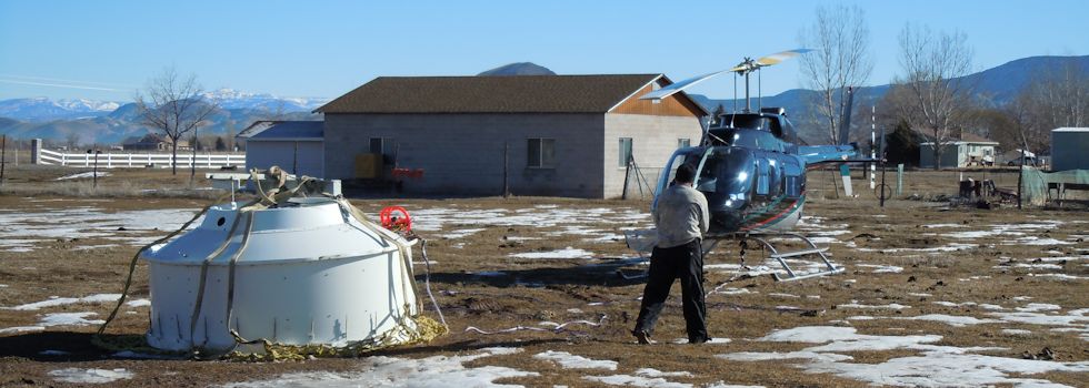 MW dish sling loaded to Monroe Peak, UT.